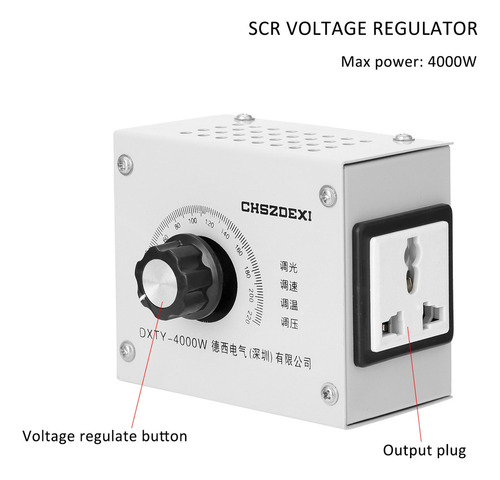 Regulador De Voltaje Variable Compacto, Velocidad Portátil