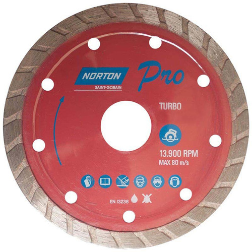 Disco De Corte Diamantado Pro Turbo 230x22,23 Norton