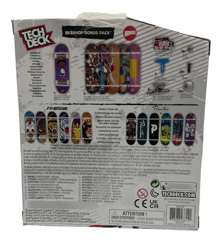 Set Patinetas Pack Dedos Coleccion Tech Deck Bonus