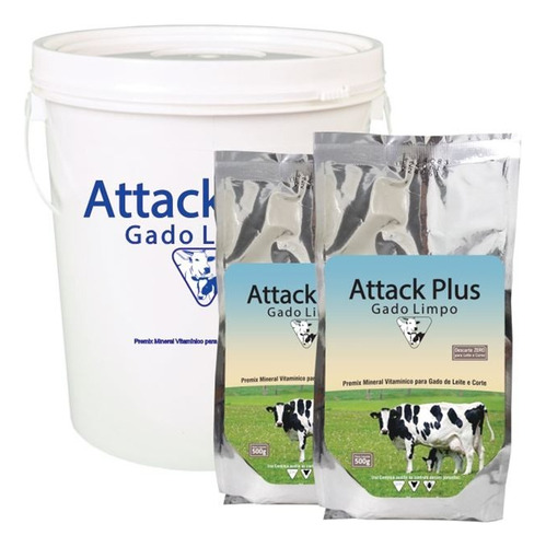 Attack Plus Gado Limpo 500gr (kit C/ 20 Pacotes 500gr)