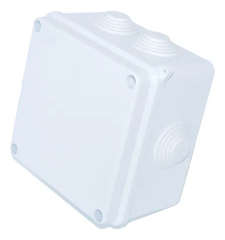 Caja Plexo Blanca 100x100x70 Mm 4x4 Ip65 Ik08 Con Cono Jwk