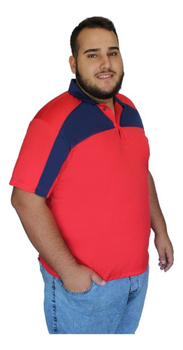 Imagem 1 de 4 de Camisa Polo Plus Size Dry Fit Grande Camiseta Big Zambelê 