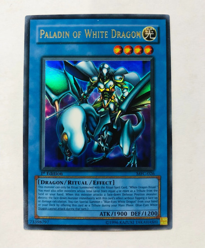 Paladin Of White Dragon Mfc-026. Ultra Rare 1st. Yugioh!