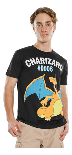 Playera Manga Corta Charmander Pokemon C&a De Hombre