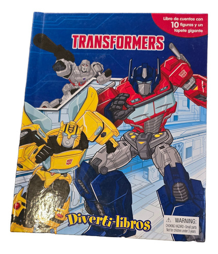 Libro De Cuentos + 10 Muñecos + Muñeco 40cm Transformers (Usado)
