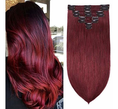 S-noilite Clip En La Extensión Del Cabello Humano Lkgqo