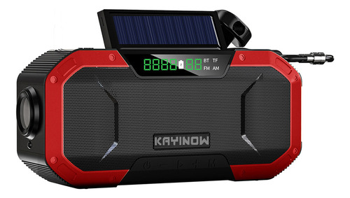 Altavoz Portátil Multifuncional Bt5.0, Radio Solar De Manive