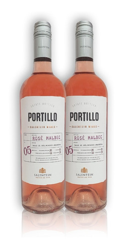 Portillo Vino Rosé Malbec Kit X2u 750ml Salentein Mendoza