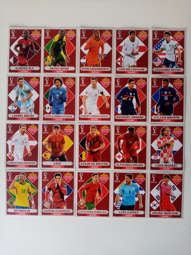 Extra Sticker Base Qatar 2022, Colección Completa