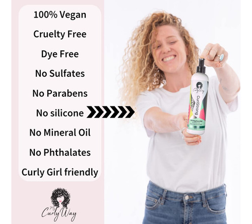 My Curly Way Curly Hair Strong Hold Gel Curlstrong Styling