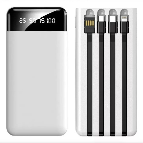Batería Portátil Carga Rápida 20000mah Blanco Blanco