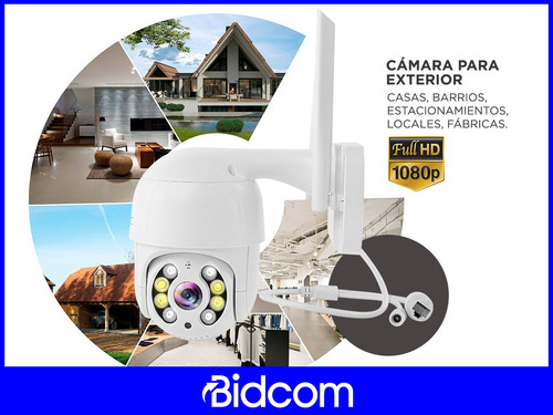 Imagen 10 de 11 de Cámara De Seguridad Ip Wifi Gadnic Domo Full Hd Motorizada Color Blanco