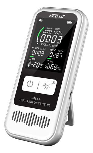 Detector De Calidad Del Aire Pm2.5 Tvoc/hcho Humedad Noyafa