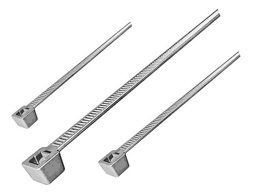 Brida de nailon para 500 cables, 4,8 x 300/5,0 x 280, alta resistencia, color blanco