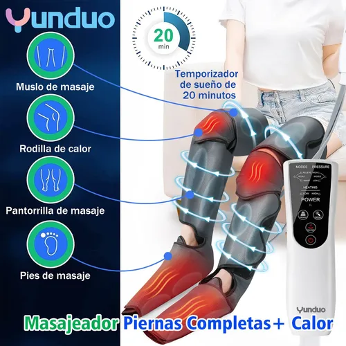 Presoterapia Masajeador De Piernas Con Calor En Rodilla Ajustable