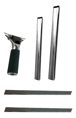 Jalador De Ac. Inox. Para Vidrios Ettore Master De 30 Cms. Color Plateado