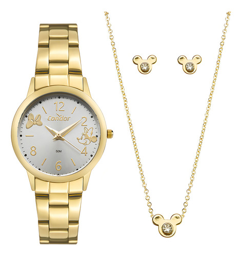 Relógio Condor Feminino Mimos E Sutilezas Dourado Disney