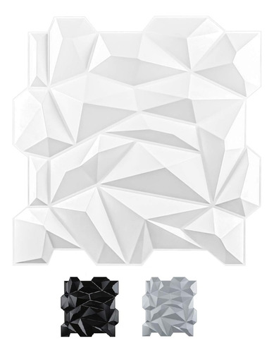 Art3d - Panel De Pared De Pvc 3d Con Diamantes A Juego
