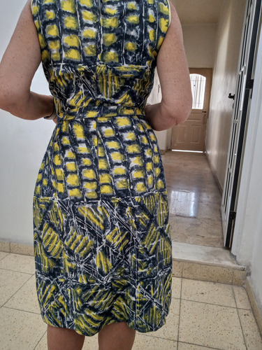 Vestido Vintage. Años 60.estilo Jackie. T.s.diseño Selvático (Usado)