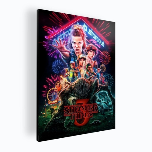 Cuadro Decorativo Poster Stranger Things 60x84 Mdf (06)