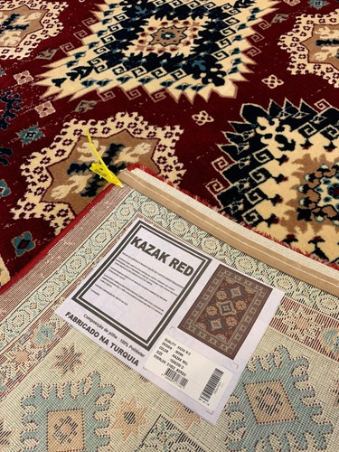Tapete Persa Kazak 3x2.5m 2.5x3m Kasakh 1 Milhão De Pontos Cor Vermelho Desenho do tecido Poliéster