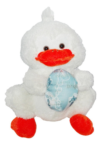 Peluche Pato Blanco Huevo Pascua 28cm Dandee