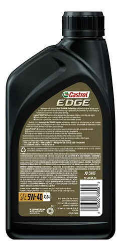 Aceite Sintético Castrol Edge 5w-40 946ml Bidón