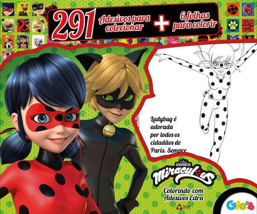 Livro: Ladybug - Colorindo Com Adesivos Extra, De Globosat Programadora Ltda. Série Indefinido, Vol. 1. On Line Editora, Capa Mole, Edição 1 Em Português, 2020