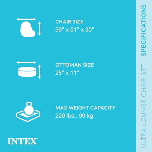Intex Inflable Ultra Lounge Con Otomana