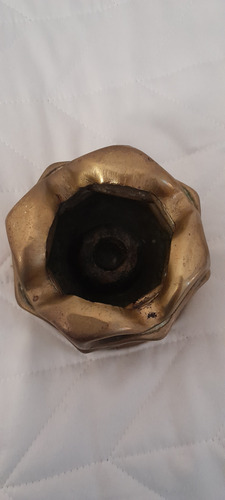 Antigua Vaina De Cañon De Bronce. Cenicero. (Usado)