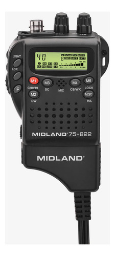 Radio Cb Midland Portatil Micromobile 40 Canales 75-822 Bandas De Frecuencia 0 Color Negro