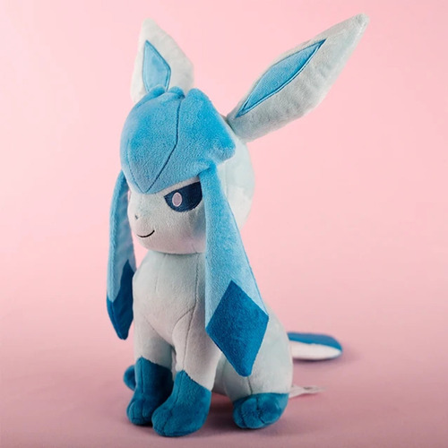 Peluche Pokemon Glaceon 25cm Color Azul Acero
