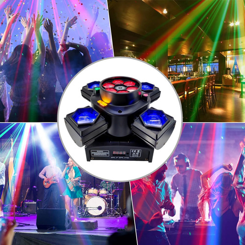 Cabeza Móvil De 4 Cabezales Bee Eye Led Beam Para Dj Discote