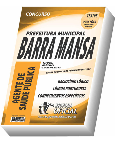 Apostila Prefeitura De Barra Mansa - Agente De Saúde Pública