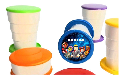 X10 Vasos Personaliz Plásticos Plegables Sorpresitas Roblox 