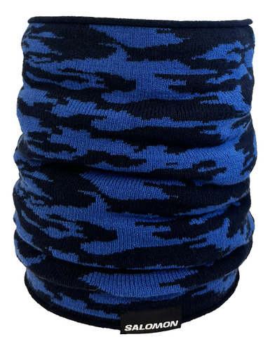 Cuello Salomon - Necktube Graphic Knit - Invierno Color Azul/negro