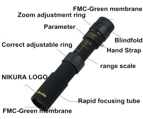 Monóculo Luneta Profissional Tático Telescópio - Lorben