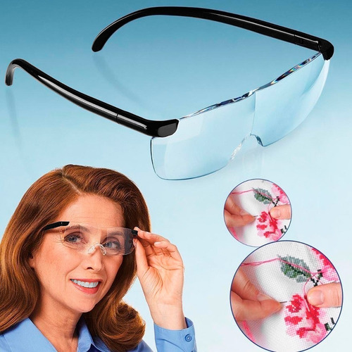 Imagen 1 de 5 de Gafas Big Vision Tipo Lupa 160% Aumento Mejor Lectura +envío
