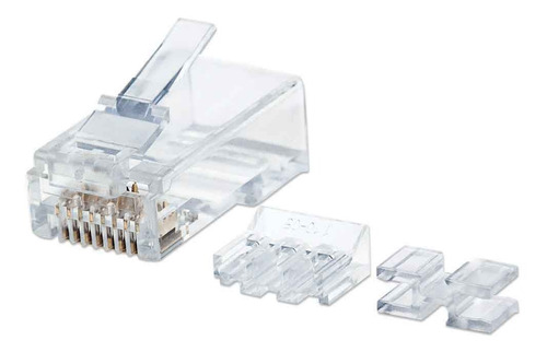 Bote De 80 Plug Rj45 Intellinet 790536 Cat6 Solido Utp Oro