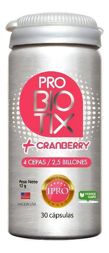 Probiotix + Cranberry / 30 Capsulas 