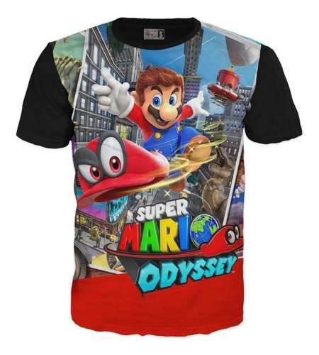 Camisetas Estampadas Mario Bross Niños Adultos En Algodón