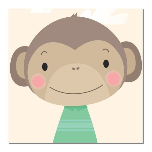 Kit 6 Quadros Decorativas Mdf P/ Quarto Infantil Safari
