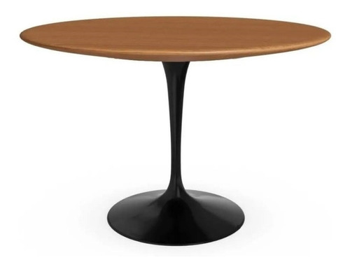 Mesa Comedor Tulip Madera Nogal Roble Ébano Circular 80 Cm