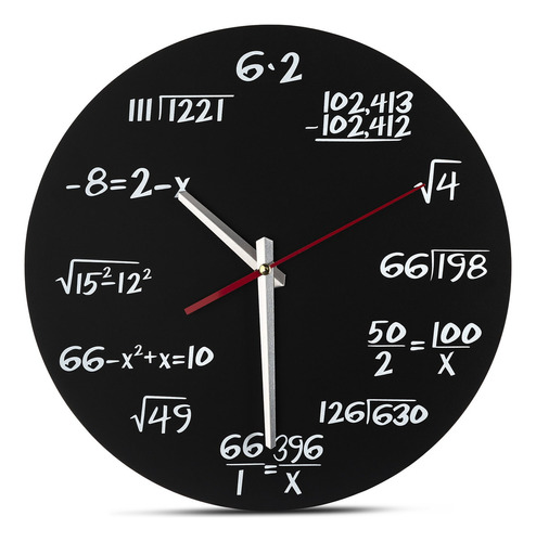 Reloj De Pared Decodyne Math. Exclusivo Reloj De Pared. C