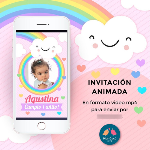 Video Invitación Animada - Lluvia De Corazones / Amor