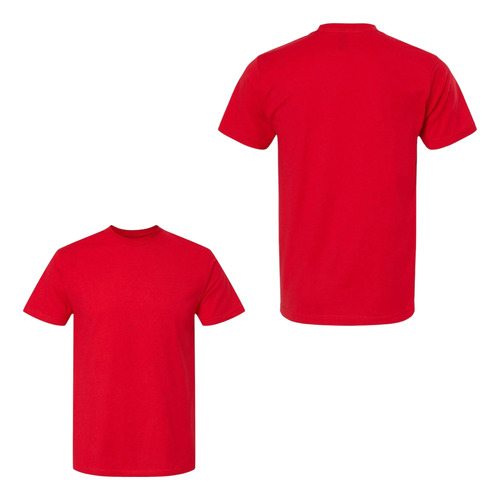 Playera Hombre 2pz Cuello Redondo Manga Corta 100% Algodon