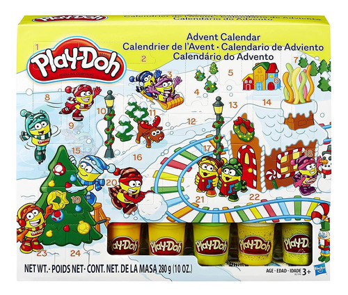 Calendario De Adviento Navideño De Play-doh, Latas De 5 Quil