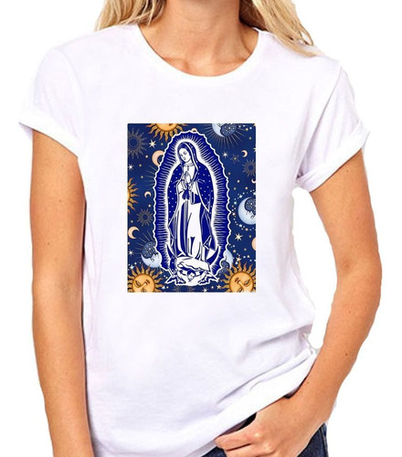 Remera De Mujer Virgen De Guadalupe Sol Religion