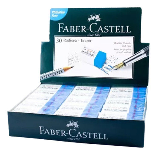 Caja Gomas Faber Castell Lapiz/tinta 7082 X30 Unidades