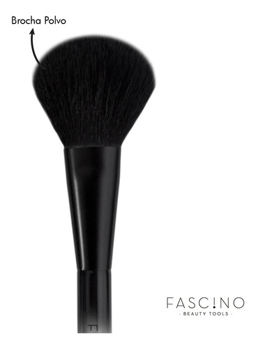Imagen 4 de 10 de Set 4 Brochas Y Pinceles Make Up Crueltyfree+clutch Fascino